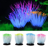 Szilikon izzó mesterséges tengeri levél tartályfény akvárium korall növények víz alatti lámpák háziállatok dekoráció gomba mesterséges korall