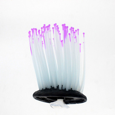 Szilikon izzó mesterséges tengeri levél tartályfény akvárium korall növények víz alatti lámpák háziállatok dekoráció gomba mesterséges korall