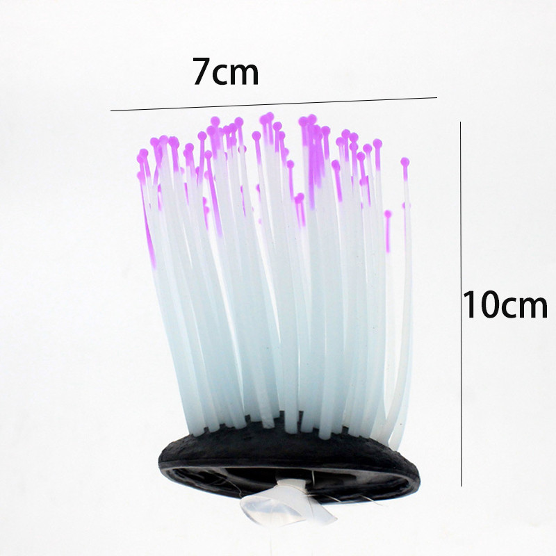 Szilikon izzó mesterséges tengeri levél tartályfény akvárium korall növények víz alatti lámpák háziállatok dekoráció gomba mesterséges korall