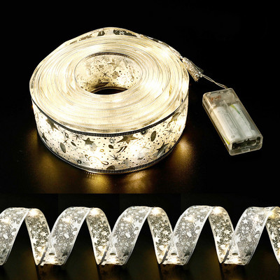 5M karácsonyi szalag tündér fényfüzér füzér fények karácsonyfadísz ünnepi világítás Navidad dekoráció esküvői dekor fény