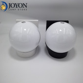 LED zidna svjetiljka Moderna potkrovlje Villa Vanjska svjetiljka za trijem Crno bijela PC baza Mliječno akrilni abažur E27 Lopta Vanjska zidna svjetla
