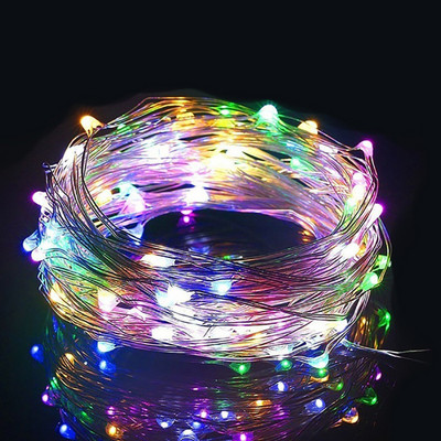 Ar USB darbināmas LED stīgu gaismas Ūdensnecaurlaidīgas pasaku gaismas Ziemassvētku eglīšu ballītei Kāzu svētkiem Guļamistabas vītnes galda mājas dekors