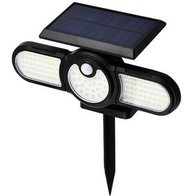 140 COB ηλιακά φώτα 3 Λειτουργίες IP65 Αδιάβροχο εξωτερικού χώρου εσωτερικού χώρου τοίχου Flood φωτισμός Ηλιακός λαμπτήρας Ευρύς φωτισμός Spotlights dropshiping