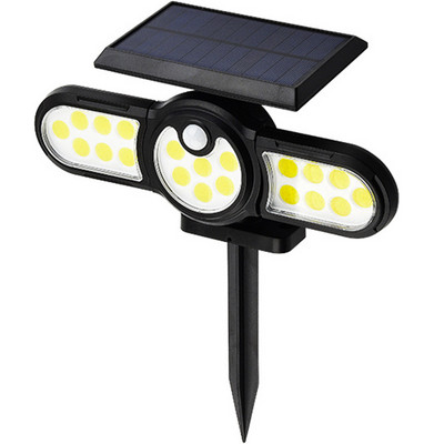 140 COB ηλιακά φώτα 3 Λειτουργίες IP65 Αδιάβροχο εξωτερικού χώρου εσωτερικού χώρου τοίχου Flood φωτισμός Ηλιακός λαμπτήρας Ευρύς φωτισμός Spotlights dropshiping