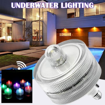 12 buc/lot impermeabil submersibil mini led lumini ceai lumina subacvatică led lumânare lampă pentru acvariu petrecere de nuntă vază decor H1d6