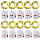 10 X led vara stieples pasaku gaismas akumulators LED stīgu gaismas ballītes kāzas iekštelpās, Ziemassvētku rotājumi, vītnes gaismas, DIY, Navidad