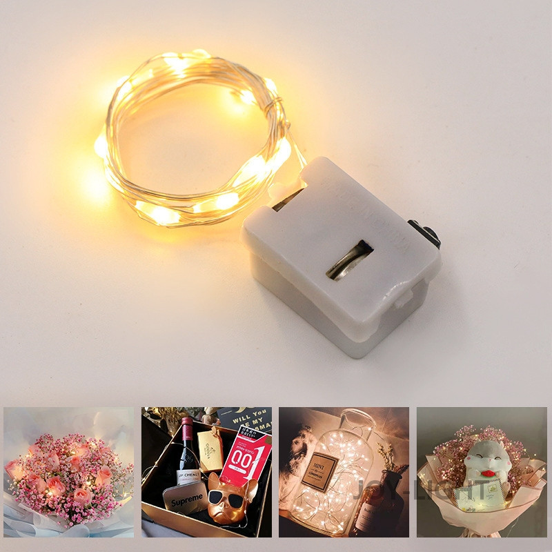 10 X led vara stieples pasaku gaismas akumulators LED stīgu gaismas ballītes kāzas iekštelpās, Ziemassvētku rotājumi, vītnes gaismas, DIY, Navidad