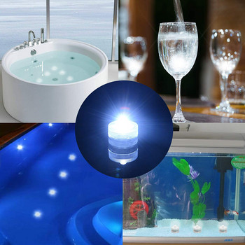 Водоустойчив комплект от 12 чаени лампички, захранвани с батерии, LED чаена свещ, подводна свещна лампа за сватбен фонтан, вази, декорация на аквариум