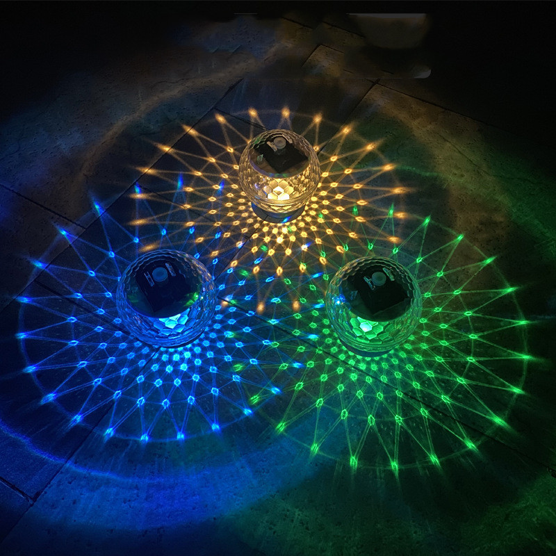 Lebegő medence világítás vízálló LED napelemes RGB színváltó víz sodródó lámpa akvárium tavakhoz úszómedence tartozékok