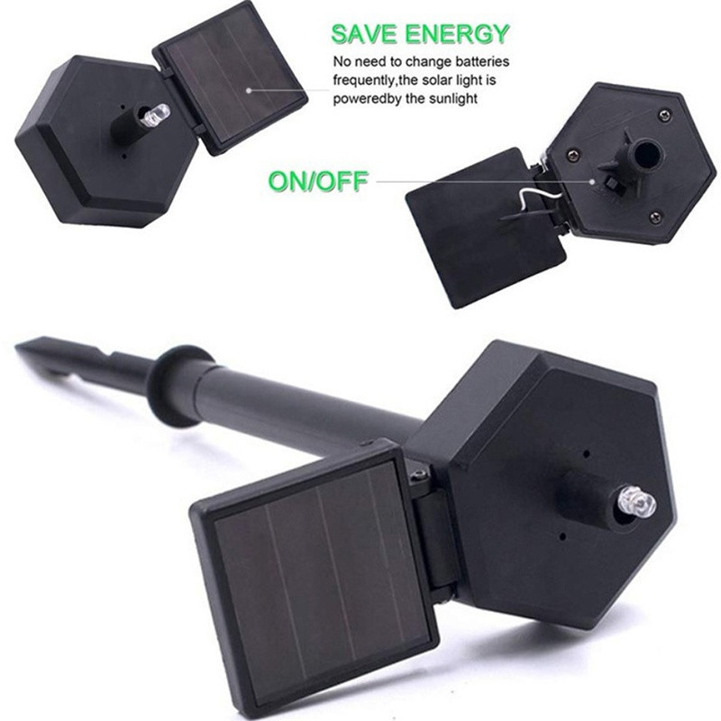 Karácsonyi táj napelemes fénydekoráció rajzfilm hóember gyepfény kültéri kerti világítás napelemes fény kreatív LED földi lámpa