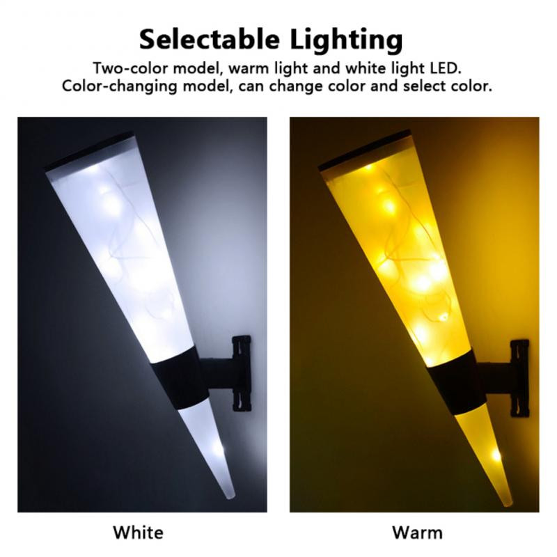 Kültéri vízálló utcai lámpa Led napelemes lámpa Napenergiával működő lámpa kerti padlóvilágításhoz Folyosó udvari garázs fali lámpa