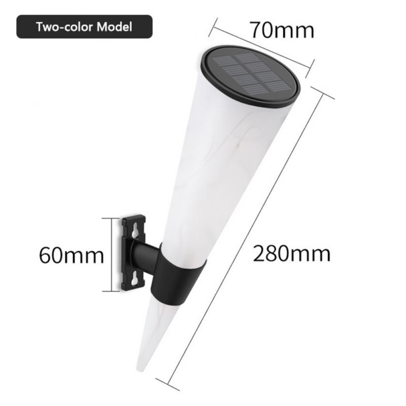 Kültéri vízálló utcai lámpa Led napelemes lámpa Napenergiával működő lámpa kerti padlóvilágításhoz Folyosó udvari garázs fali lámpa