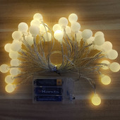 3M 6M 10M Led svjetla Niz Božićne kuglice od trešnje Girlanda na baterije Blagdanska svjetla Božićni ukras Nova godina 2023.