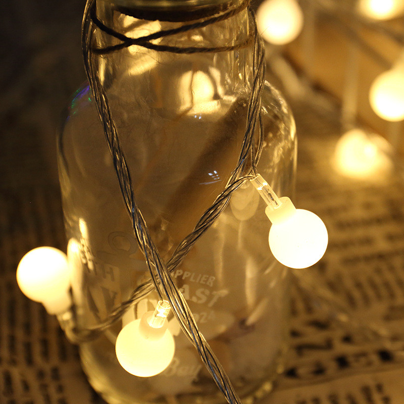 3M 6M 10M Led svjetla Niz Božićne kuglice od trešnje Girlanda na baterije Blagdanska svjetla Božićni ukras Nova godina 2023.