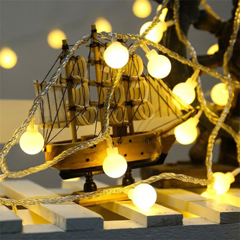 3M 6M 10M Led svjetla Niz Božićne kuglice od trešnje Girlanda na baterije Blagdanska svjetla Božićni ukras Nova godina 2023.