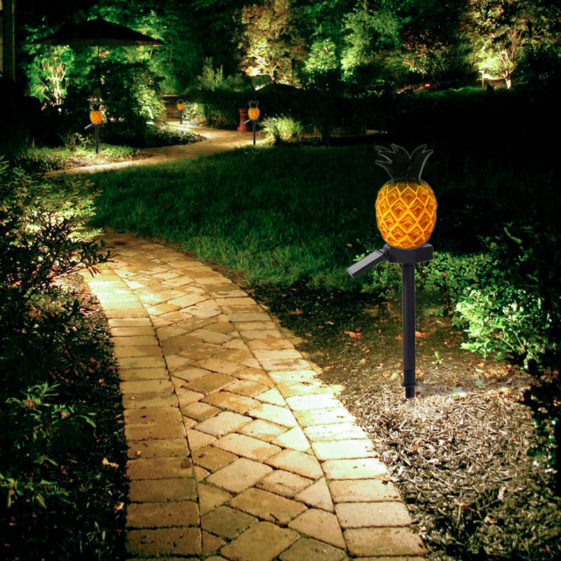 Āra LED saules gaisma ananāsu grīdas apgaismojums opuncija Ziemassvētku rotājumi zāliena gaisma Dārza ainava Ūdensizturīgs