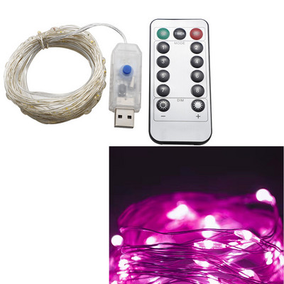 Távirányító Fairy Lights USB LED füzér lámpák kültéri vízálló füzér távirányítóval karácsonyi parti kerti LEDLight