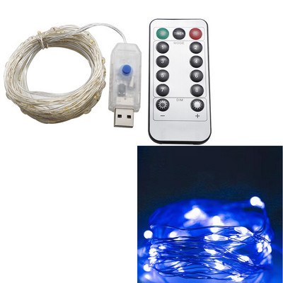 Távirányító Fairy Lights USB LED füzér lámpák kültéri vízálló füzér távirányítóval karácsonyi parti kerti LEDLight