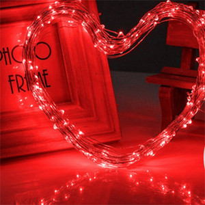 10db LED Fairy String Lights elemmel működő LED rézhuzalos lámpák kültéri vízálló palacklámpák hálószoba dekorációhoz