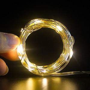 10db LED Fairy String Lights elemmel működő LED rézhuzalos lámpák kültéri vízálló palacklámpák hálószoba dekorációhoz