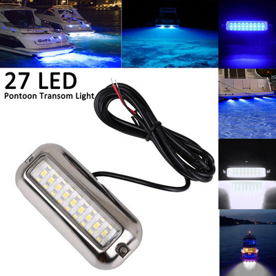 27 LED-uri din oțel inoxidabil pentru barcă de barcă subacvatică ponton subacvatic Accesorii pentru ambarcațiuni pentru ambarcațiune Lumină pentru ambarcațiuni maritime rezistente la apă 3528