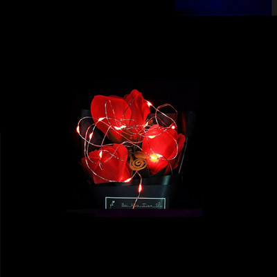 1M Fényfüzér Gomb Elemdoboz Rézdrót Lámpás Házasság Virágok Torta Ajándékdoboz Karácsonyi Dekoráció Led Fénycsík