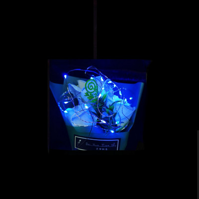 1M Fényfüzér Gomb Elemdoboz Rézdrót Lámpás Házasság Virágok Torta Ajándékdoboz Karácsonyi Dekoráció Led Fénycsík