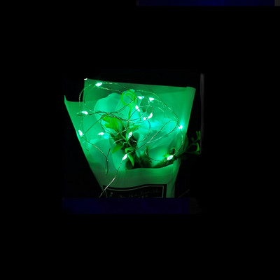 1M Fényfüzér Gomb Elemdoboz Rézdrót Lámpás Házasság Virágok Torta Ajándékdoboz Karácsonyi Dekoráció Led Fénycsík