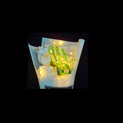 1M Fényfüzér Gomb Elemdoboz Rézdrót Lámpás Házasság Virágok Torta Ajándékdoboz Karácsonyi Dekoráció Led Fénycsík