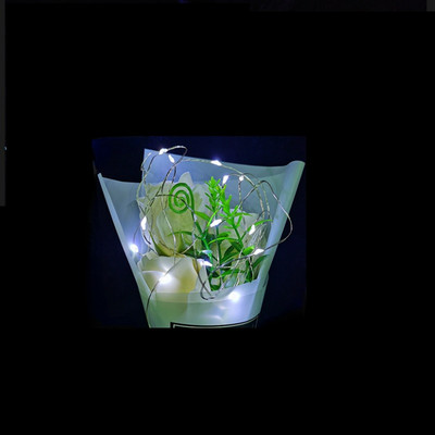 1M Fényfüzér Gomb Elemdoboz Rézdrót Lámpás Házasság Virágok Torta Ajándékdoboz Karácsonyi Dekoráció Led Fénycsík