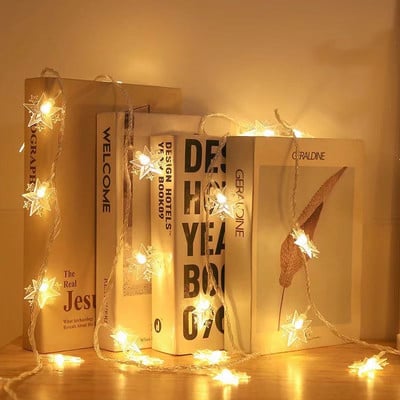 Holdcsillag LED fényfüzér Eid Mubarak dekoráció otthonra Ramadan Kareem muszlim iszlám dekoráció Hajj Mubarak Eid ajándékok Al Adha