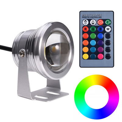 10 W veekindel RGB LED tuld veealuse purskkaevu basseini tiigi akvaariumi prožektori lambipirniga väliaia basseini valgusti