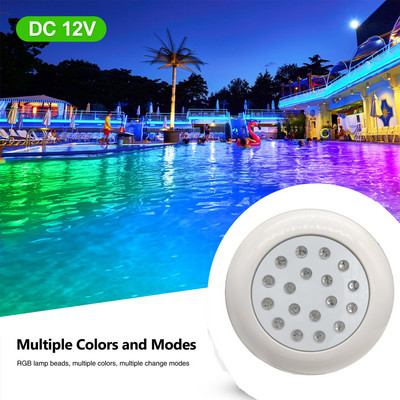 DC12V 108 LED Φωτιστικό Πισίνας Αδιάβροχο IP68 Ζεστό Λευκό Υποβρύχιο Φως Υποβρύχιο Φωτιστικό Νυχτερινής Piscina Υπαίθριος προβολέας