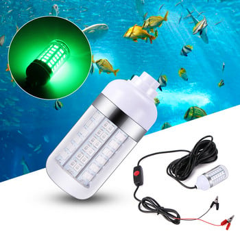 Φωτιστικό ψαρέματος 12V LED 108 τμχ 2835 Αδιάβροχο Ip68 Lures Fish Finder Lamp Attracts Prawns Squid Krill 4 Colors Underwater Light