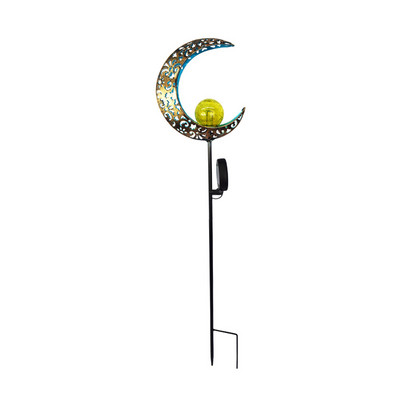 Kerti napelemes fény Kerti udvar dekoráció automatikusan kültéri ösvény Hold táj lámpa feltöltő kerítés táj