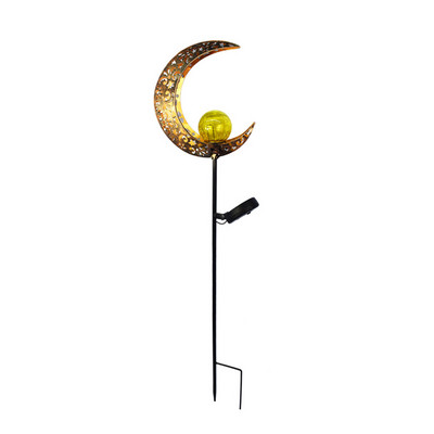 Kerti napelemes fény Kerti udvar dekoráció automatikusan kültéri ösvény Hold táj lámpa feltöltő kerítés táj