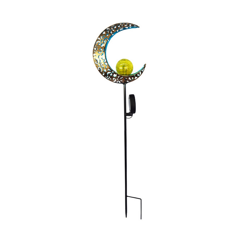 Kerti napelemes fény Kerti udvar dekoráció automatikusan kültéri ösvény Hold táj lámpa feltöltő kerítés táj