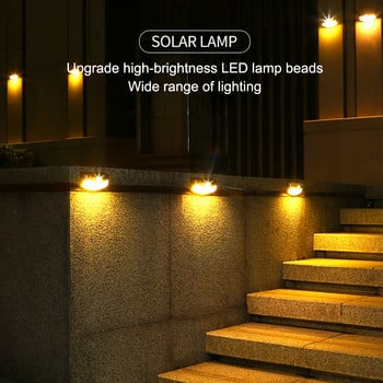 Външна соларна стенна лампа Водоустойчива светлина със сензор за движение Градински декоративни LED светлини Външно осветление Дворна ограда Уличен фенер