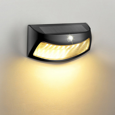 Āra saules sienas lampa ūdensnecaurlaidīga kustības sensora gaismas dārza dekoratīvās LED gaismas āra apgaismojums pagalma žogs ielas laterna