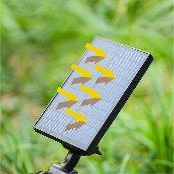 Solar Spotlights Outdoor Super Bright Αδιάβροχο Επίγειο Φωτιστικό Χλοοτάπητα Σπιτιού Φωτιστικό Εξωτερικής αυλής Διακόσμηση Κήπου Φωτιστικό δέντρου