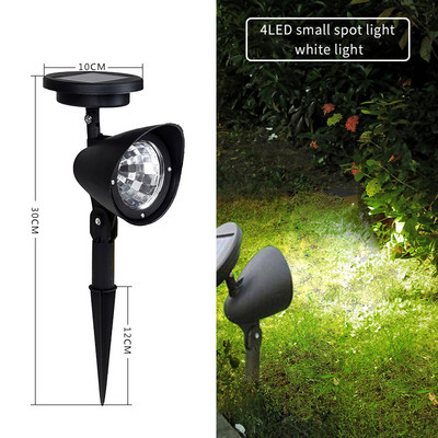 Napelemes spotlámpák kültéri szuper fényes, vízálló földi pázsit lámpa otthon kültéri udvari lámpa kerti dekorációs fa lámpa