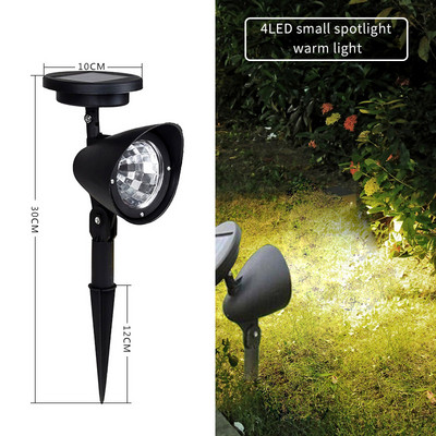 Napelemes spotlámpák kültéri szuper fényes, vízálló földi pázsit lámpa otthon kültéri udvari lámpa kerti dekorációs fa lámpa