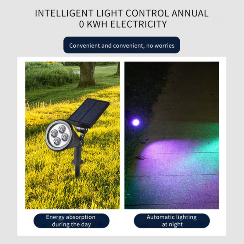 Napelemes spotlámpák kültéri szuper fényes, vízálló földi pázsit lámpa otthon kültéri udvari lámpa kerti dekorációs fa lámpa