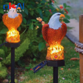 Ziemassvētku ballīšu noformējuma gaismas āra 1 gabals Saules gaismas Pūces Papagaiļu Dzīvnieku Putnu Pagalma Dārza Pagalma Dekorācijas Saules gaismas...