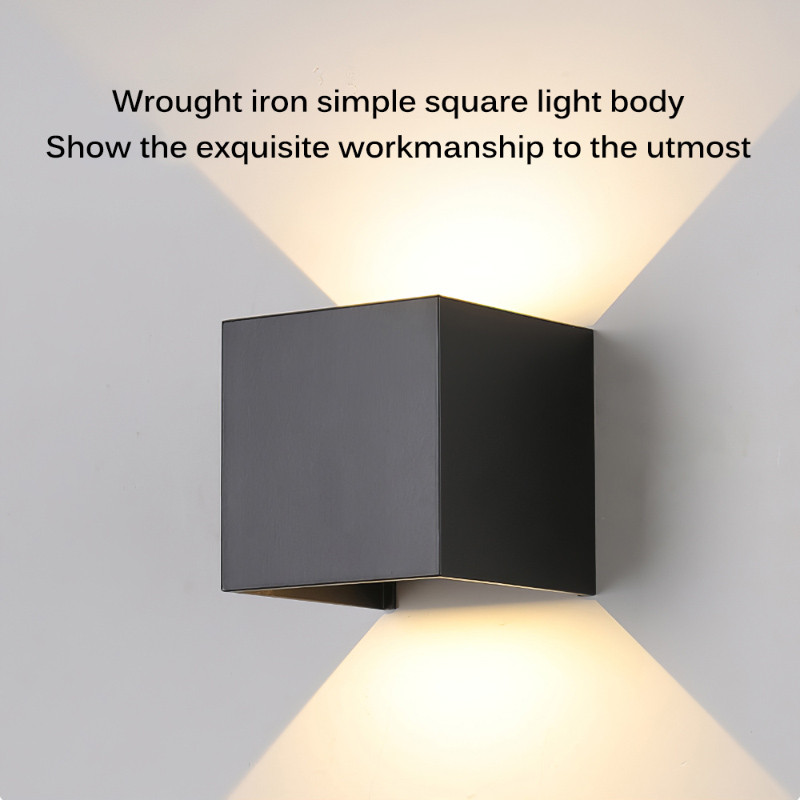 Kültéri vízálló IP65 12W LED tornácos lámpák modern beltéri dekoráció felülről lefelé kétfejes folyosói fali lámpa 220V karácsonyi lakberendezés