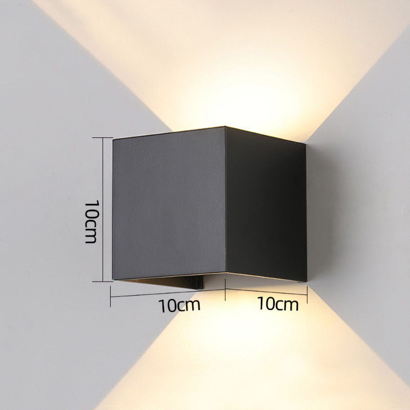 Kültéri vízálló IP65 12W LED tornácos lámpák modern beltéri dekoráció felülről lefelé kétfejes folyosói fali lámpa 220V karácsonyi lakberendezés