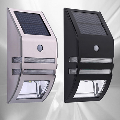 LED napelemes lámpa kültéri napelemes lámpa PIR mozgásérzékelős napenergiával működő vízálló fali lámpa kerti udvari ösvény díszítő lámpához