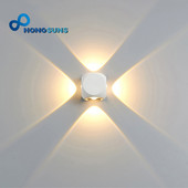 LED αδιάβροχο φωτιστικό τοίχου εξωτερικού χώρου IP65 Αλουμίνιο Εξωτερικός προβολέας σπιτιού Διακόσμηση σαλονιού Μοντέρνο επάνω και κάτω φωτιστικό εσωτερικού χώρου