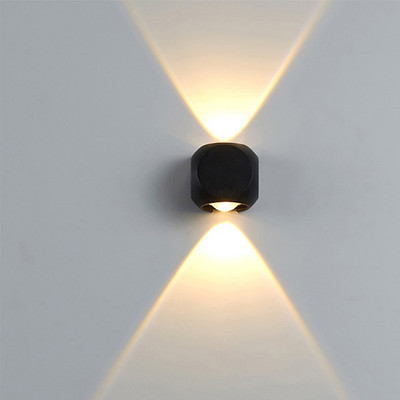 LED αδιάβροχο φωτιστικό τοίχου εξωτερικού χώρου IP65 Αλουμίνιο Εξωτερικός προβολέας σπιτιού Διακόσμηση σαλονιού Μοντέρνο επάνω και κάτω φωτιστικό εσωτερικού χώρου