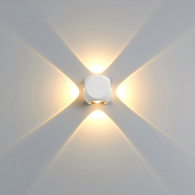 LED αδιάβροχο φωτιστικό τοίχου εξωτερικού χώρου IP65 Αλουμίνιο Εξωτερικός προβολέας σπιτιού Διακόσμηση σαλονιού Μοντέρνο επάνω και κάτω φωτιστικό εσωτερικού χώρου